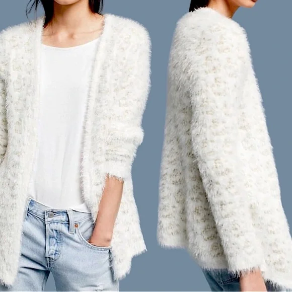 Anthropologie Raga Cassidy Eyelash Cardigan - Picture 2 of 8